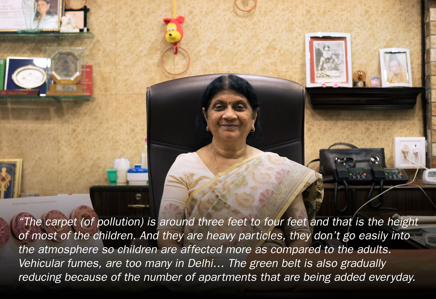 Dr Premila Paul is a physician in Delhi who sees at first hand the daily human cost of air pollution.